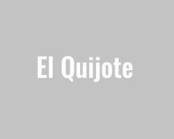 «El Quijote»